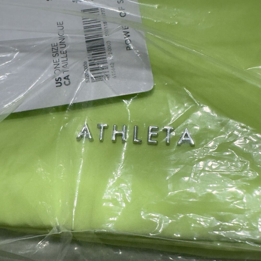 Athleta All About Crossbody Belt Bag Lime Green Power Of She Running Walking Gym - Picture 8 of 9